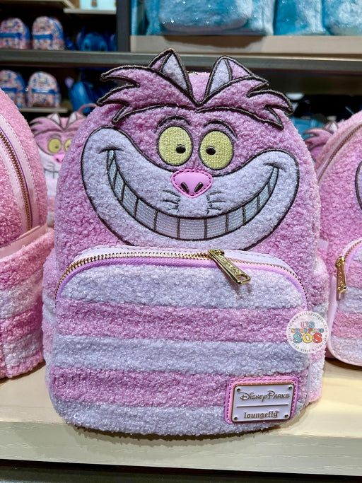 DLR/WDW - Alice in Wonderland - Loungefly Cheshire Cat Pastel Fuzzy Chenille Backpack