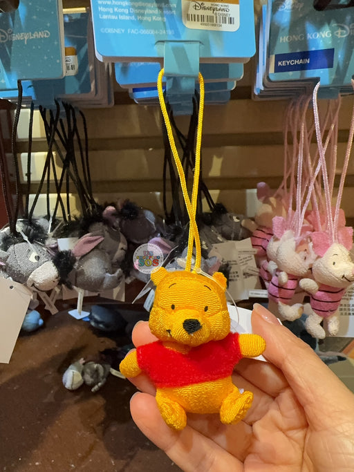 HKDL - Winnie the Pooh & Friends x Winnie the Pooh "Japan Fabric Like" Plush Keychain