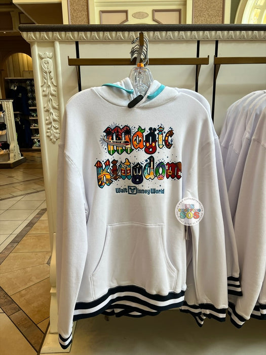 WDW - Magic Kingdom 2026 - White Hoodie Pullover (Adult)