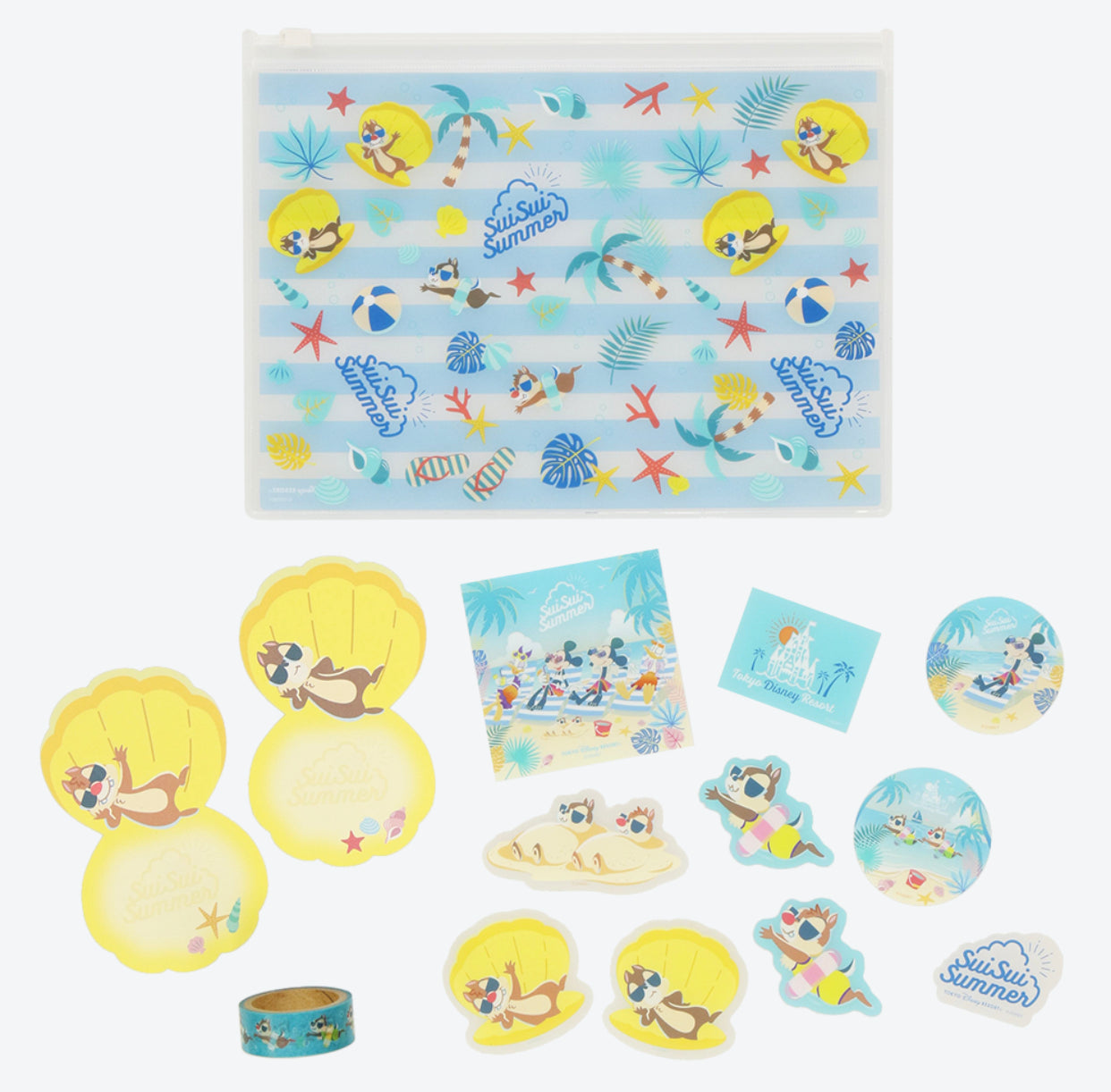 TDR - Sui Sui Summer Collection x Mickey & Friends Stationary Set (Release Date: June 13, 2024)