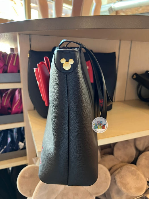 DLR/WDW - Minnie Mouse Black Imitation Leather Big Tote Bag
