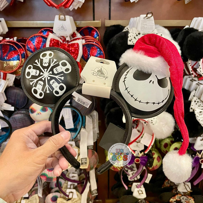 DLR/WDW - Tim Burton’s The Nightmare Before Christmas - Christmas Jack Skellington Ears Headband