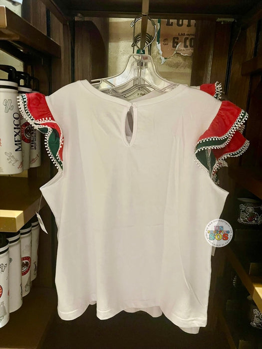 WDW - Epcot World Showcase Mexico 2026 - Mickey Icon Viva Mexico Ruffle Sleeves T-Shirt (Adult)