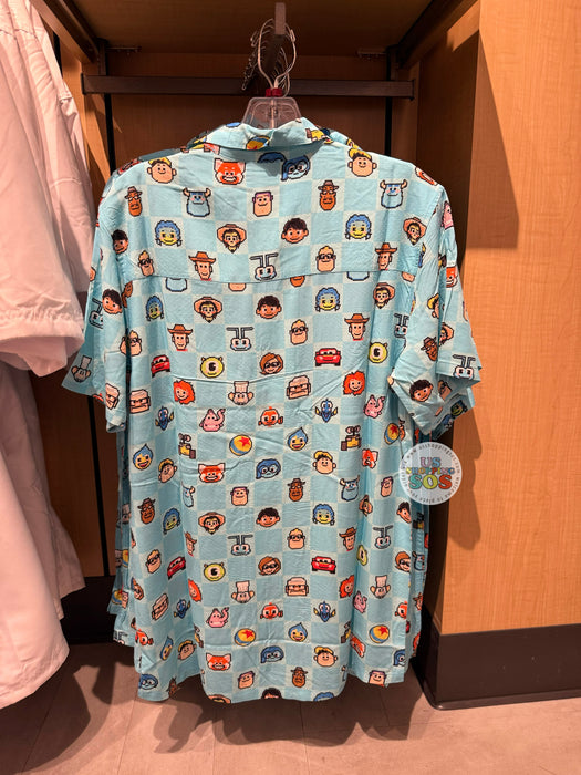 DLR/WDW - Pixar Place Hotel - Pixel Characters Button-Up Shirt (Adult)