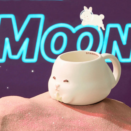 Starbucks China - Reunion Under the Moon 2024 - 1O. 3D Bunny Ceramic Mug 410ml