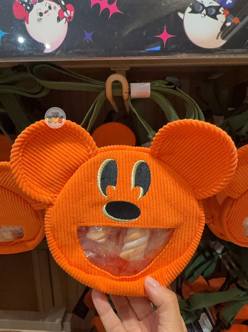HKDL - 2026 Disney Halloween - Mickey and Friends Spooky Rock Band Collection x Mickey Jack-o'-Lantern Mini Shoulder Bag with Snack