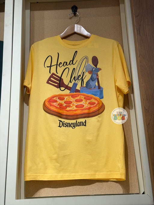 DLR/WDW - Ratatouille Remy Head Chef Park Logo Yellow Graphic Tee (Adult)