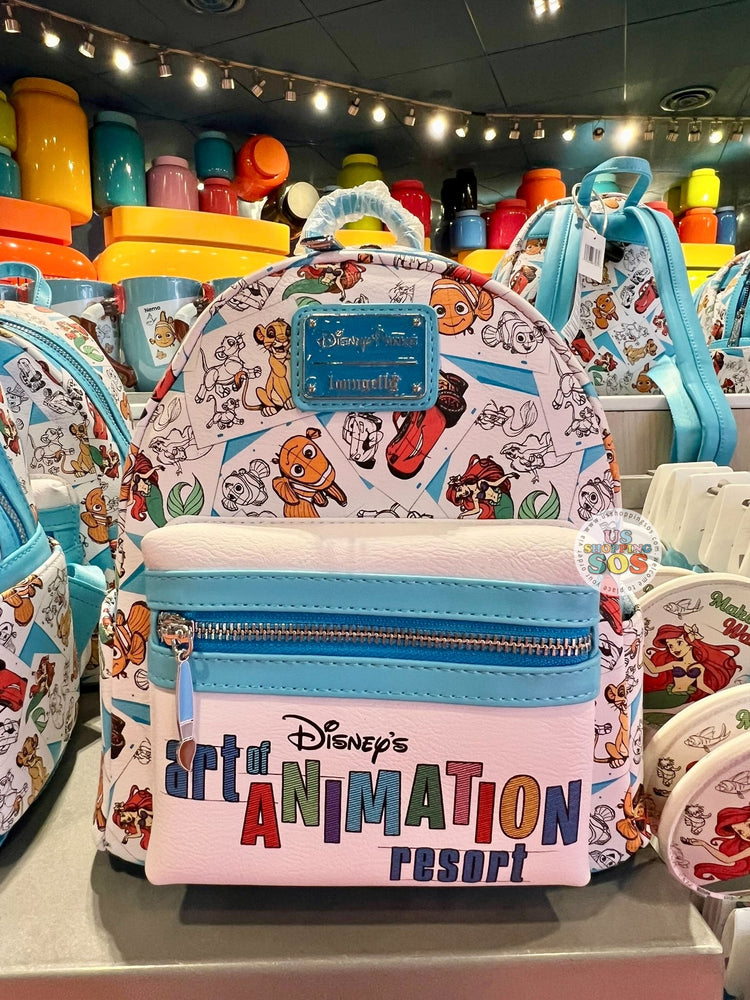 WDW - Disney’s Art of Animation Resort - Loungefly Animation Sketch All-Over-Print Backpack