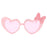 TDR - Minnie Mouse Heart-Shaped Fashion Sunglasses (Pink)(Release Date: Jan 30, 2025)