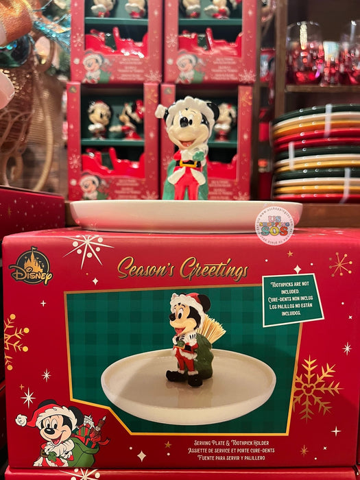 DLR/WDW - Christmas 2025 - Mickey Serving Plate & Toothpick Holder