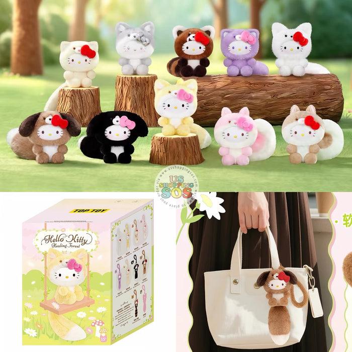 China TOPTOY - Hello Kitty Healing Forrest Vinyl Plush Keychain Blind Box (Release Date: Aug 7, 2026)