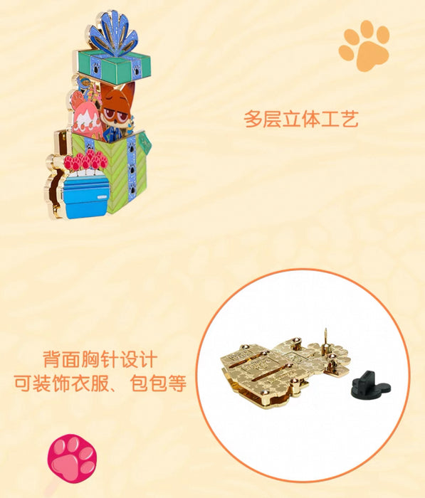 SHDL - Disney Birthday Month ‘Open & Close’ Pin Badge x August Nick Wilde