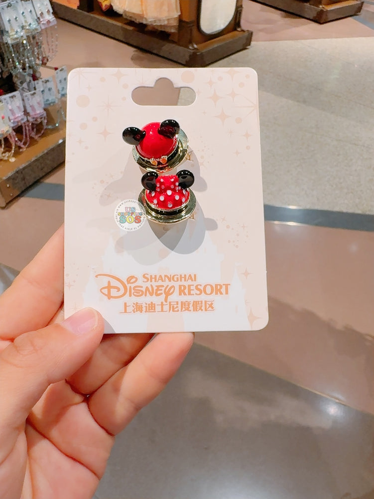 SHDL - Mickey & Minnie Mouse Cake Shaped Rings Set