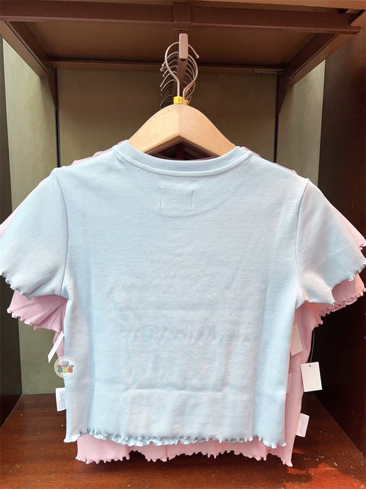 HKDL - Stitch & Angel Crop Top or Short T Shirt for Adults