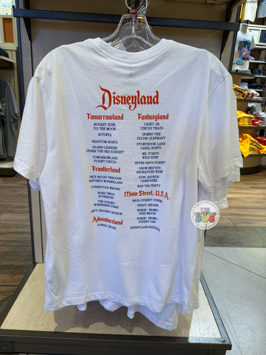 DLR - Disneyland July 17 1955 White Graphic Tee