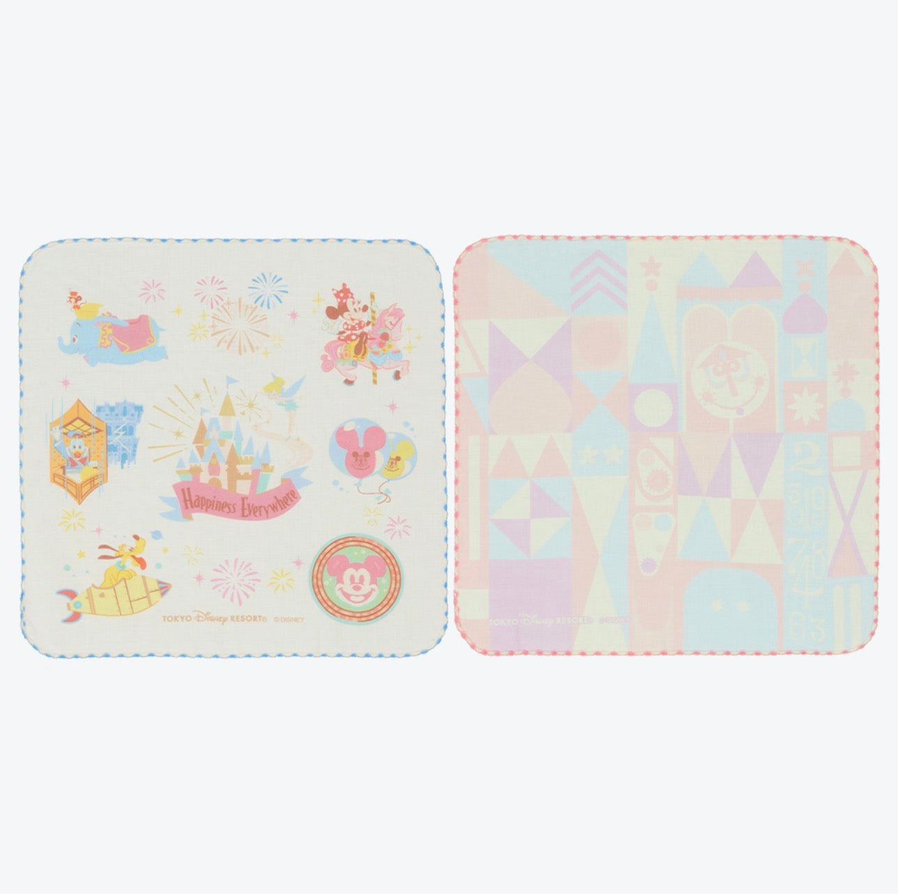 TDR - 2026 "It's Small World" Themed Mini Towels Set of 2 (Release Date: Oct 8, 2026)