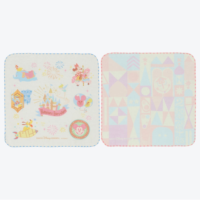 TDR - 2026 "It's Small World" Themed Mini Towels Set of 2 (Release Date: Oct 8, 2026)