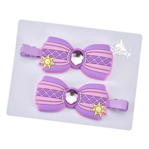 JDS - MAEGAMI Hair Zakka x Rapunzel ‘Color Clip Stone Ribbon’ Hair Clip Set