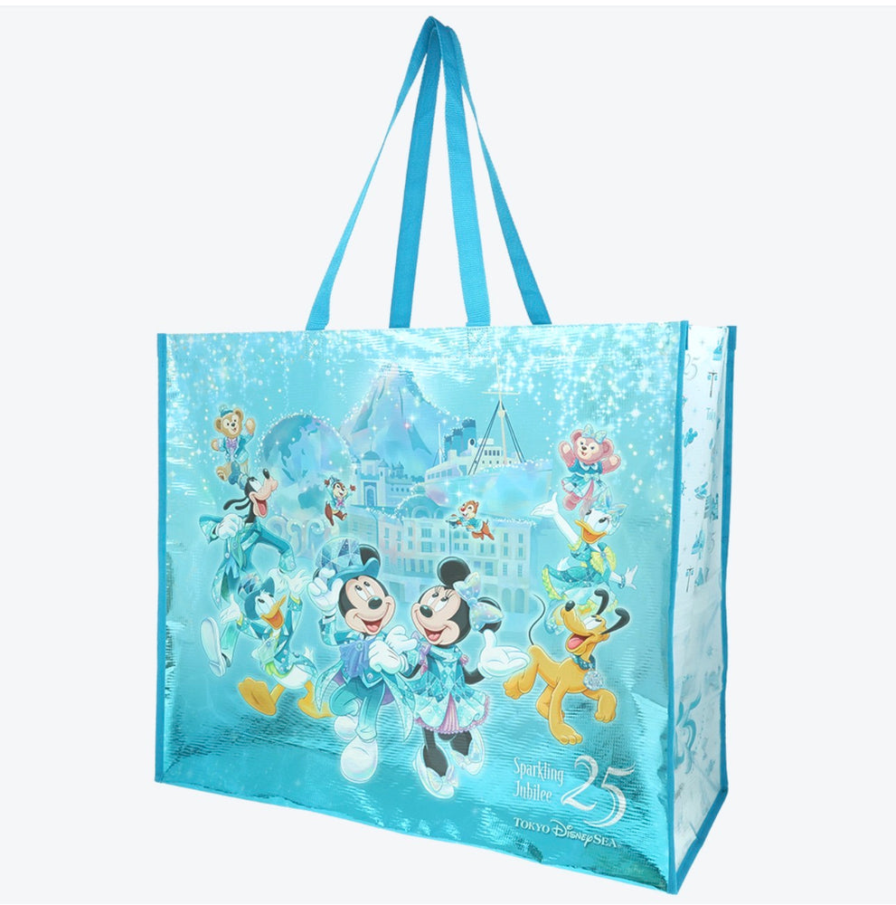 TDR - Tokyo DisneySea 25th Anniversary "Sparkling Jubilee" x Mickey & Friends Shopping Bag Size L (Release Date: Apr 8, 2026)