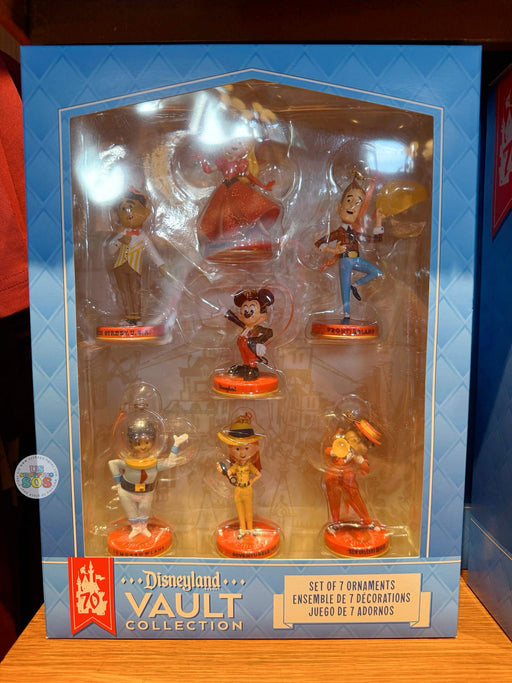 DLR - Disneyland 70th Vault - Set of 7 Ornaments