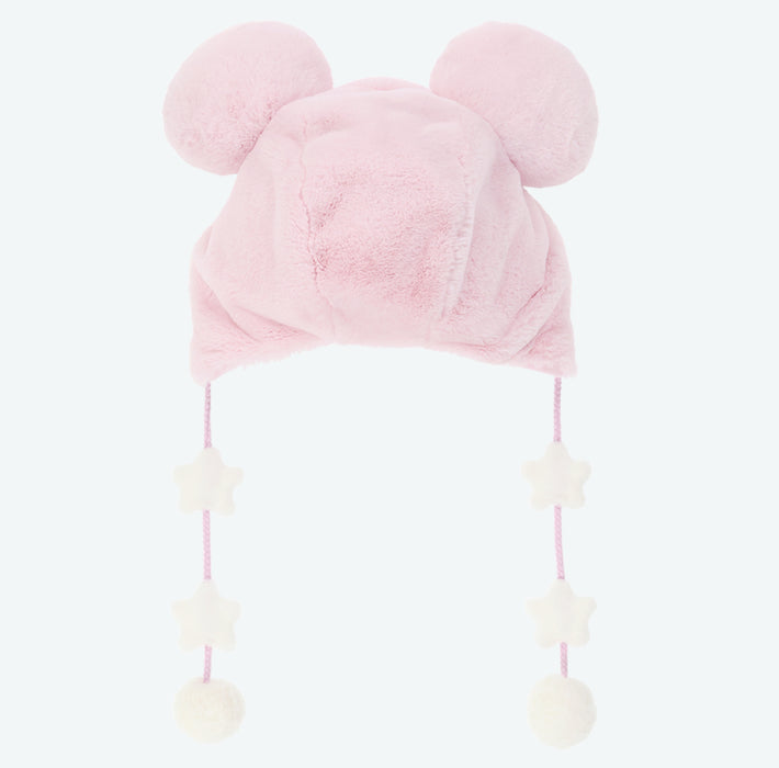 TDR - Dreamy Pastel Pink Mickey Mouse Fan Cap with Pom Pom For Adults (Release Date: Dec 4, 2025)
