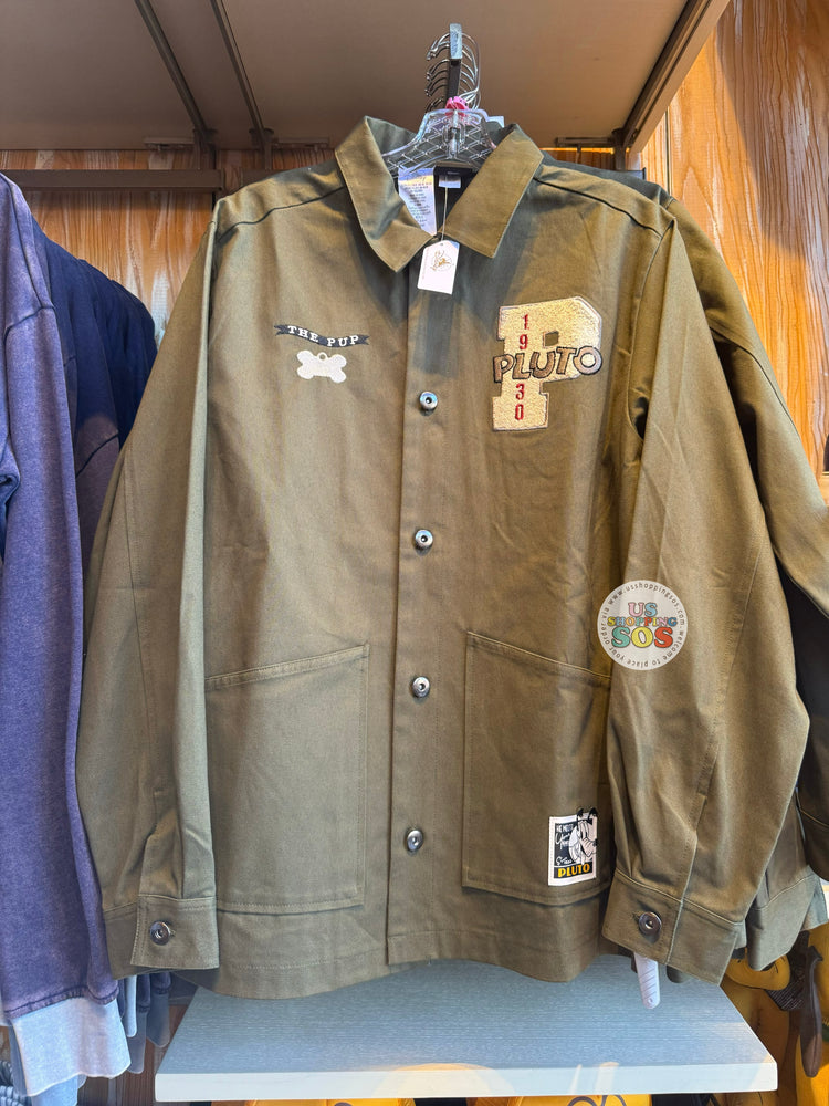 DLR/WDW - Pluto 95 Years - Her Universe Olive Button-Up Shirt (Adult)