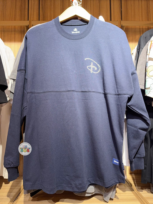 HKDL - 2026 "Hong Kong Disneyland" Wordings with Rhinestone Spirit Jersey for Adults (Color: Navy)