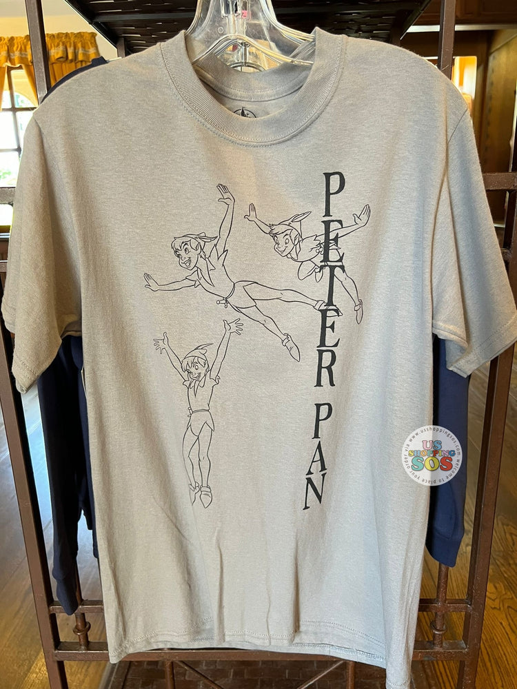 WDW - Epcot World Showcase UK - Peter Pan Cool Beige Graphic T-shirt (Adult)
