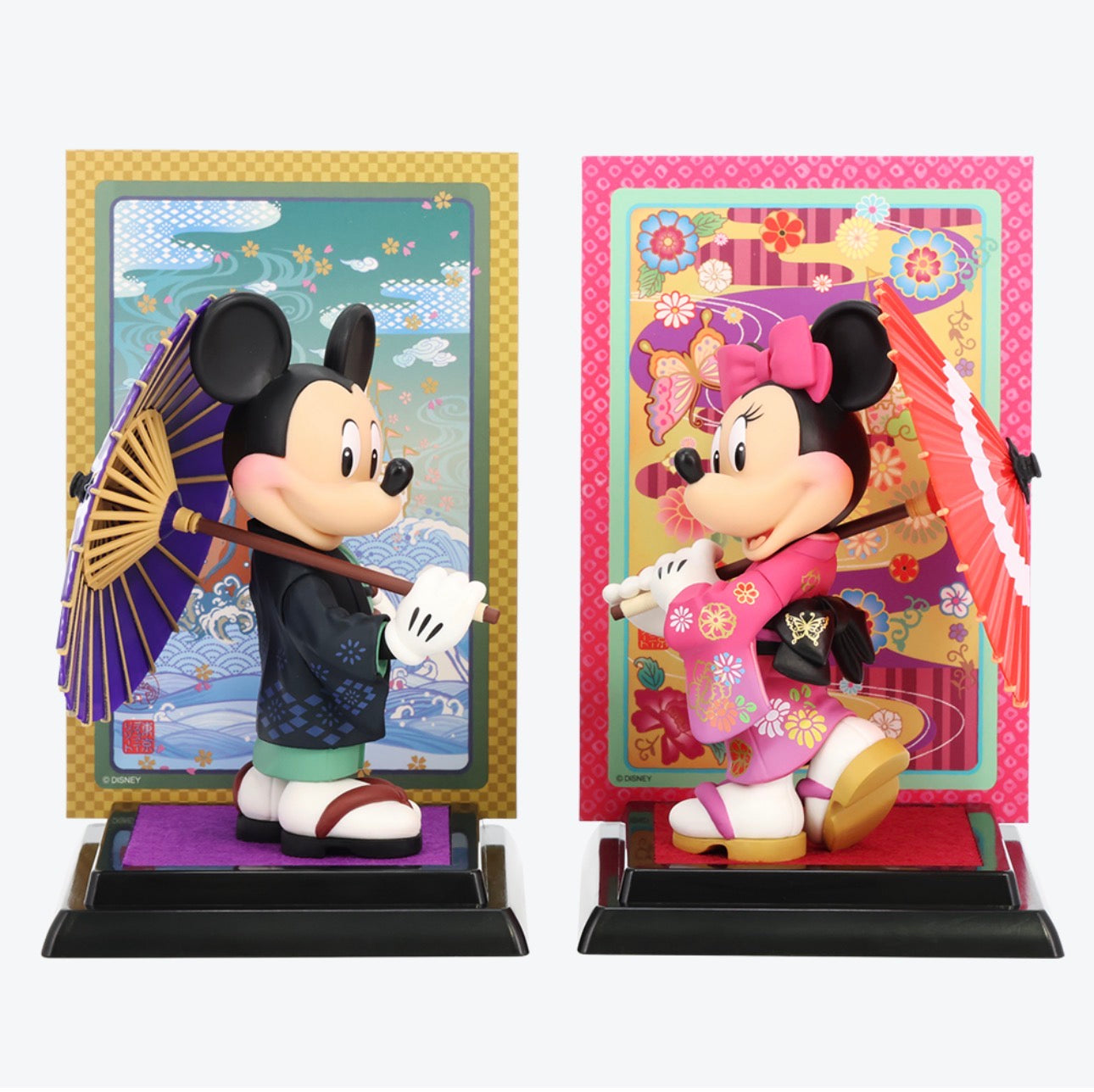 TDR - Mickey & Minnie Mouse "Japanese-Style" Figures Set of 2