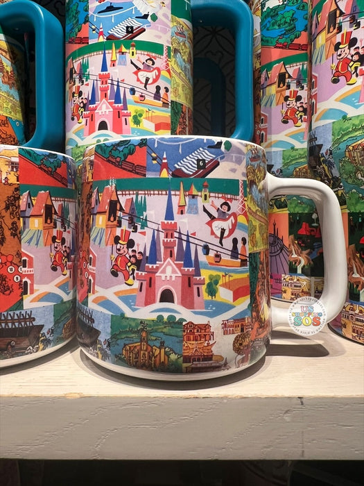 DLR/WDW - Vintage Park Maps & Brochure Icons - Ceramic Mug