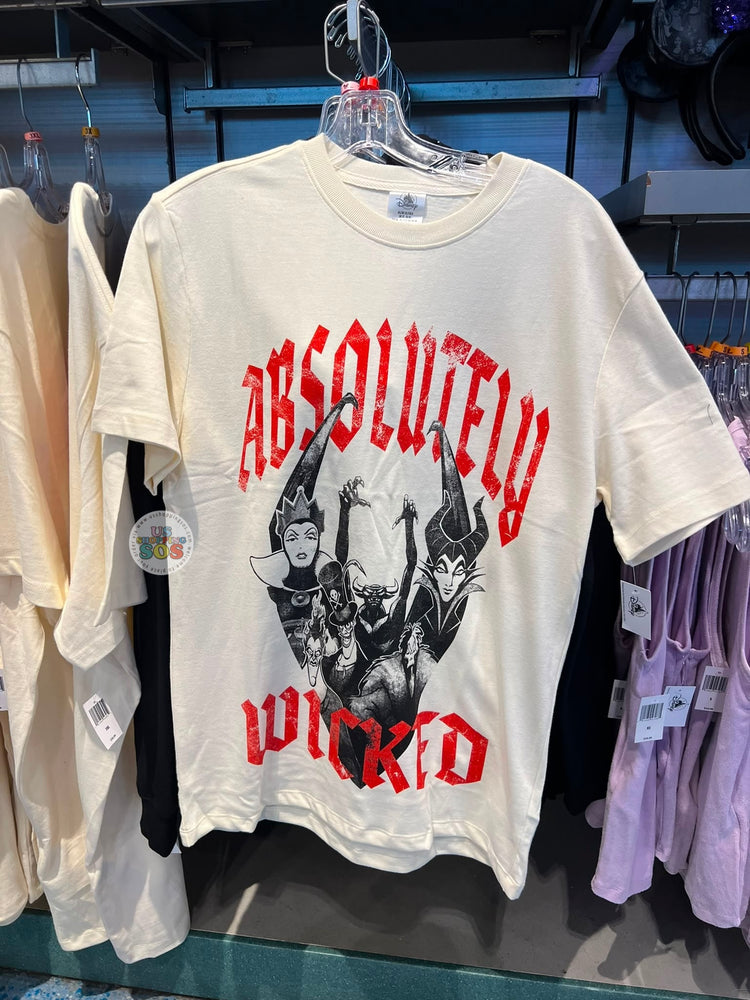 DLR/WDW - Halloween 2026 Disney Villians - “Absolutely Wicked” T-Shirt (Adult)