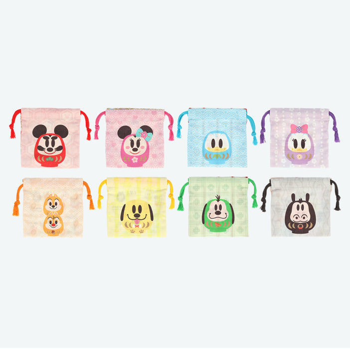 TDR - 2026 Happy New Year Mickey & Friends Collection x Mickey & Friends "Daruma" Drawstring Bags Blind Box (Whole Box) (Release Date: Dec 1, 2025)