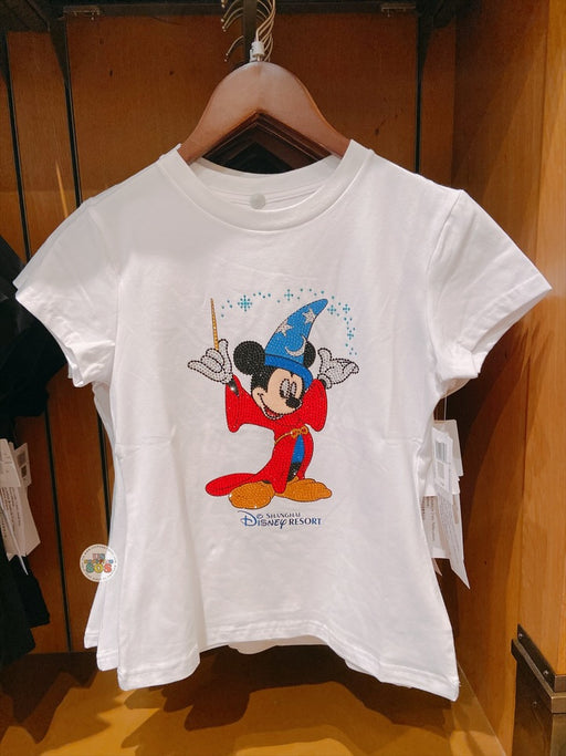 SHDL - Mickey Mouse Fantasia Sparkly Rhinestone T Shirt for Adults
