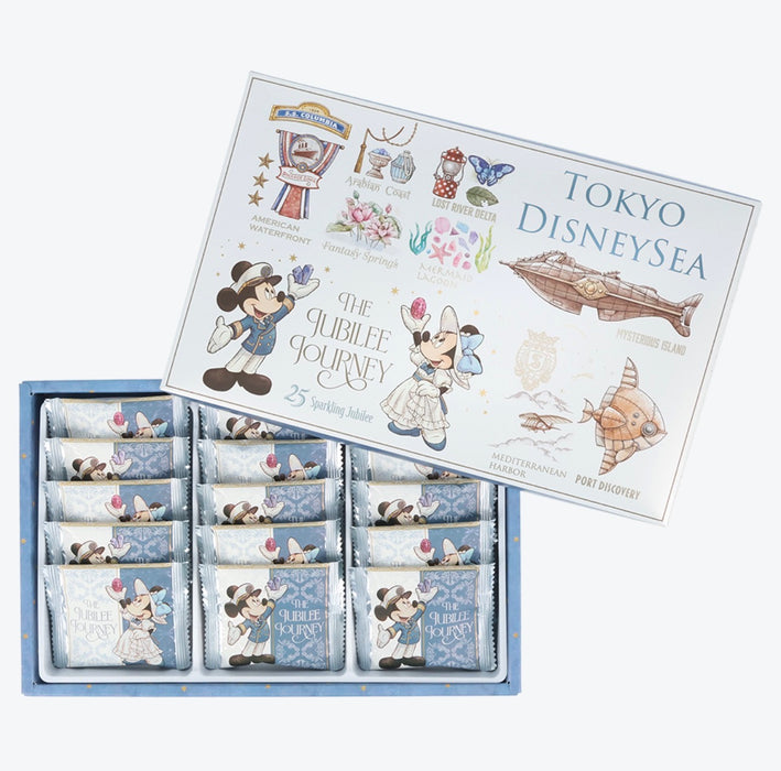 TDR - Tokyo DisneySea 25th Anniversary "The Jubilee Journey" x Mickey & Minnie Mouse Chocolate Sandwich Cookies Box Set (Release Date: May 25, 2026)