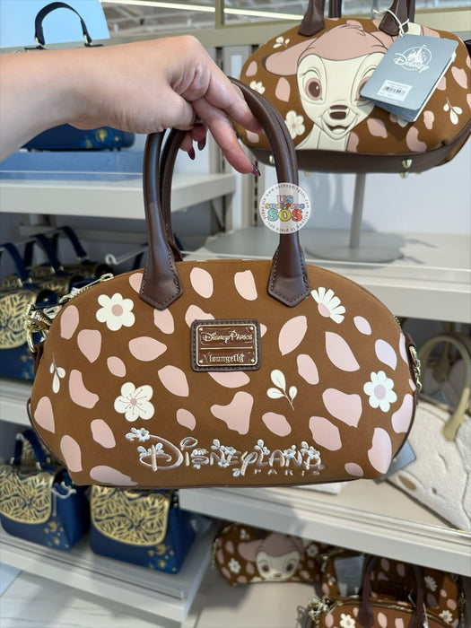 DLP - Loungefly x Disneyland Paris Exclusive Bambi Enchanted Forest Brown Barrel-Style Handbag