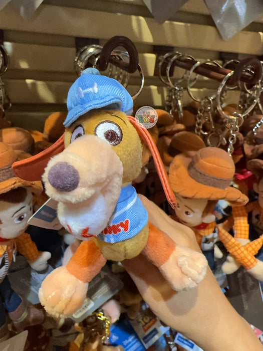 HKDL - Toy Story Slinky Dog with Baseball Plush Keychain