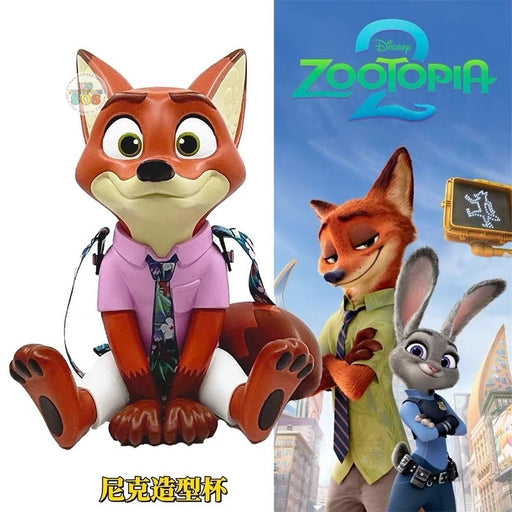China Exclusive - Zootopia 2 x Nick Wilde Whole Body Shaped Souvenir Sipper with Strap (620ml, 20oz)