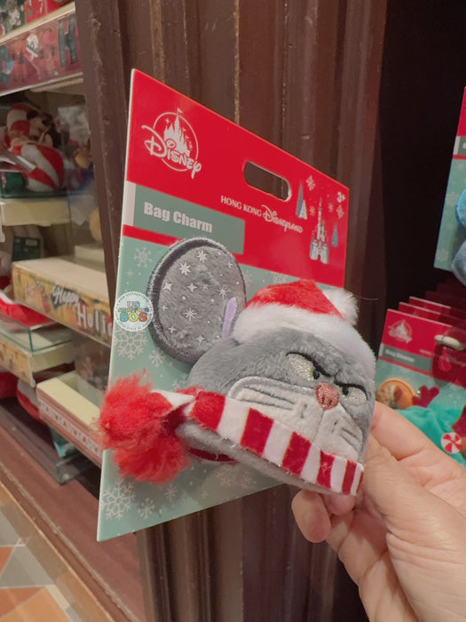 HKDL - 2025 Christmas Mickey & Friends x Cinderella Lucifer SouvenEAR Mini Party Hat Keychain/Bag Charm