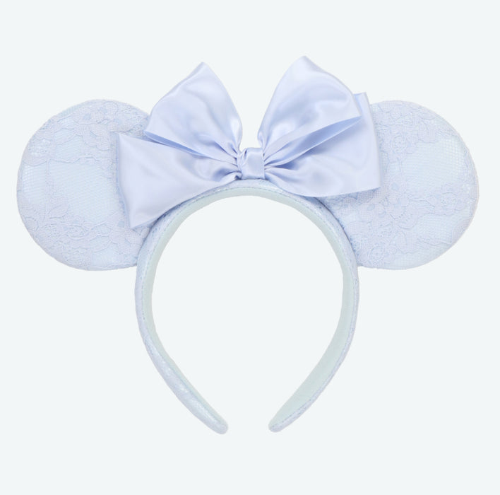 TDR - Disney Blue Ever After Collection - Minnie Mouse Ear Headband