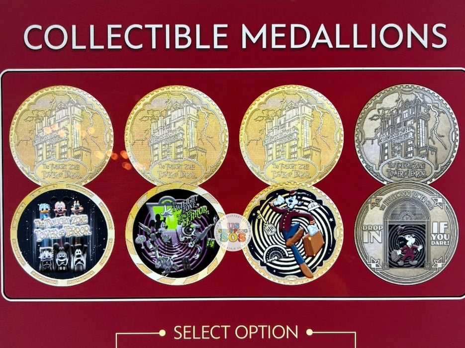 WDW - Color Collectible Medallions 2026 - Disney's Hollywood Studios Tower of Terror