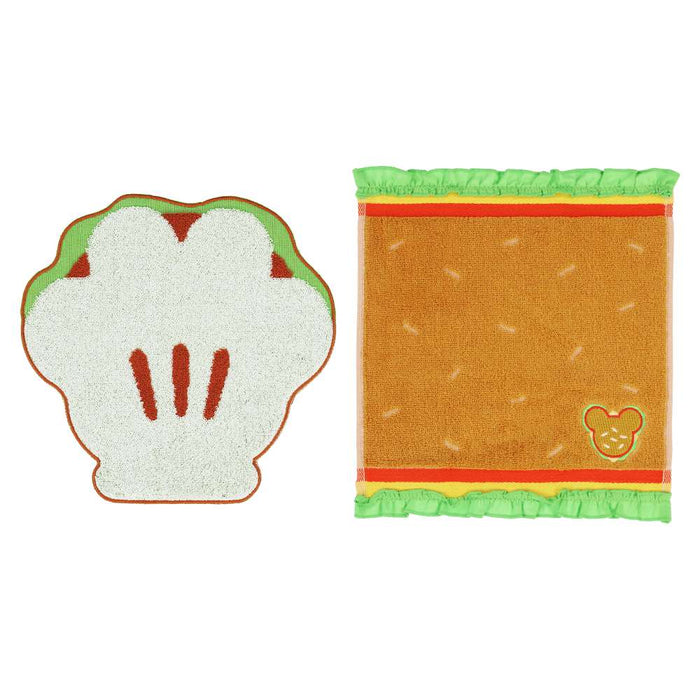 TDR - Mickey Hamburger & Glove Bun Mini Towels Set (Release Date: May 22, 2025)