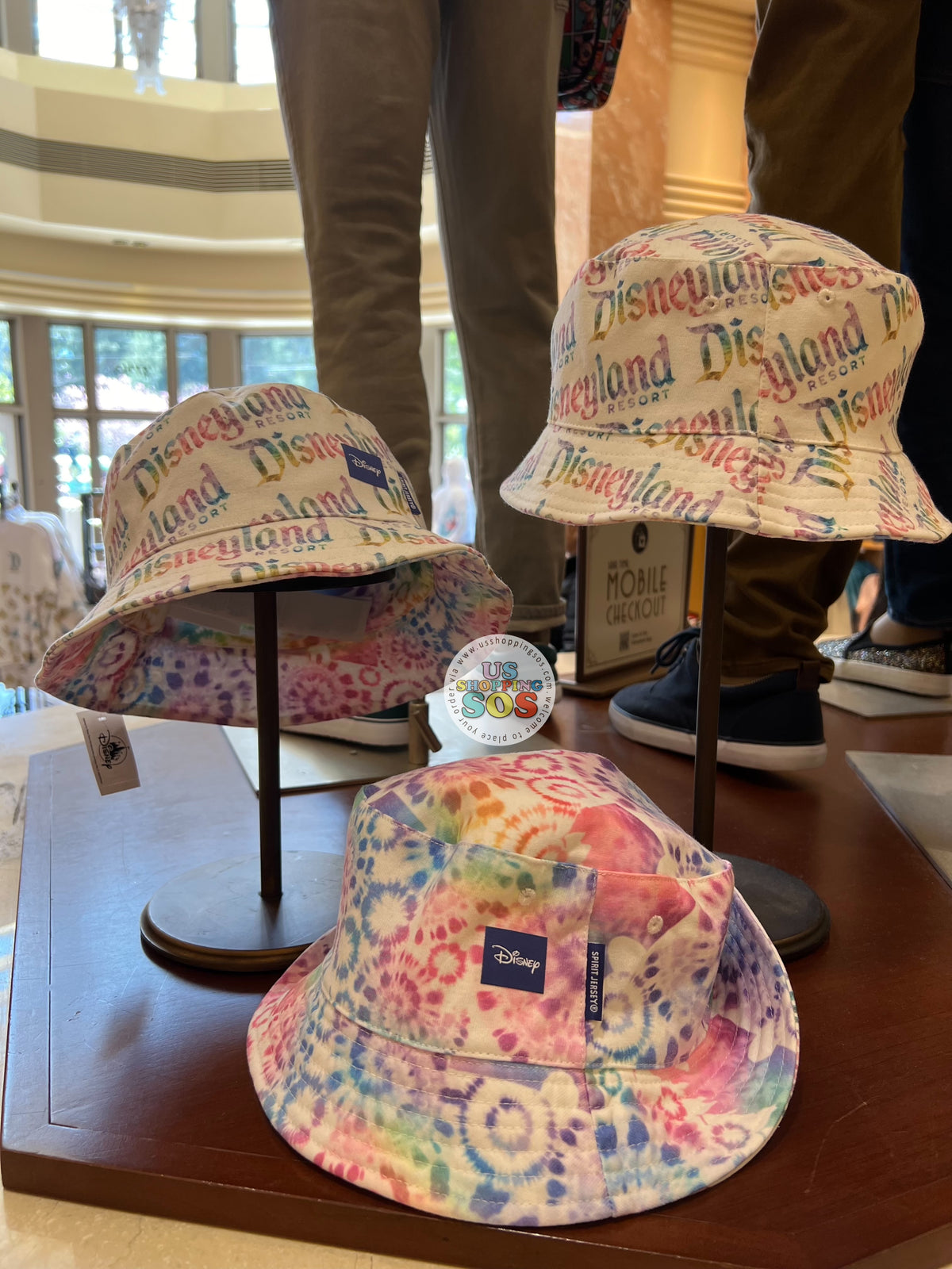 2024 Disney Parks Spirit Jersey Pastel Reversible Bucket Hat - New With Tags Disney Eats Mickey Snacks Reversible Bucket Hat by Spirit  main image 4