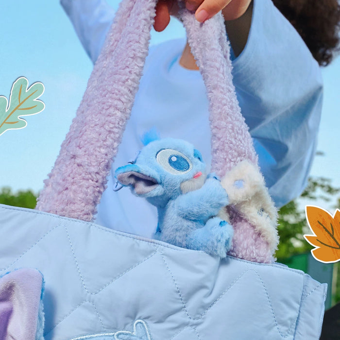 SHDS - 2025 Cute & Moving Fall Collection x Stitch Fluffy ‘Hook It’ Plush Keychain (Release Date: Aug 26, 2025)