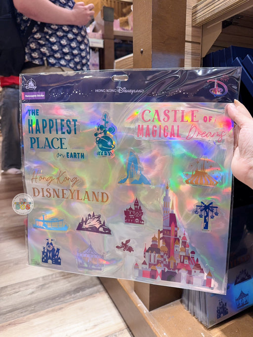 HKDL - 20th Anniversary Skyline Removable Sticker