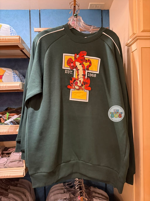 DLR/WDW - Winnie the Pooh & Friends - Tigger Initial Green Fleece Pullover (Adult)