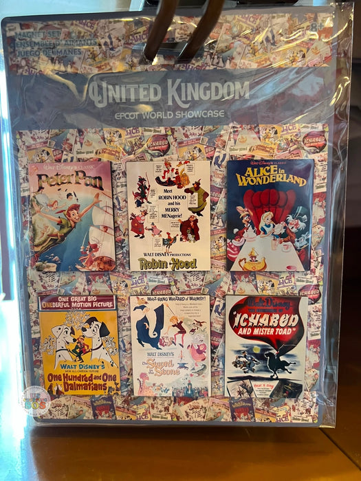 WDW - 2026 United Kingdom Pavilion Poster Collection - Magnet Set of 6