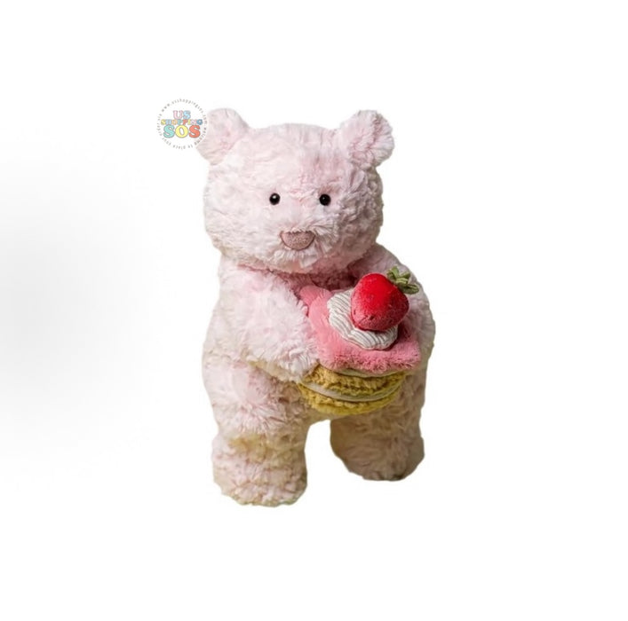 Jellycat Shanghai Exclusive x Leola Bear with Strawberry Cake Plush Toy