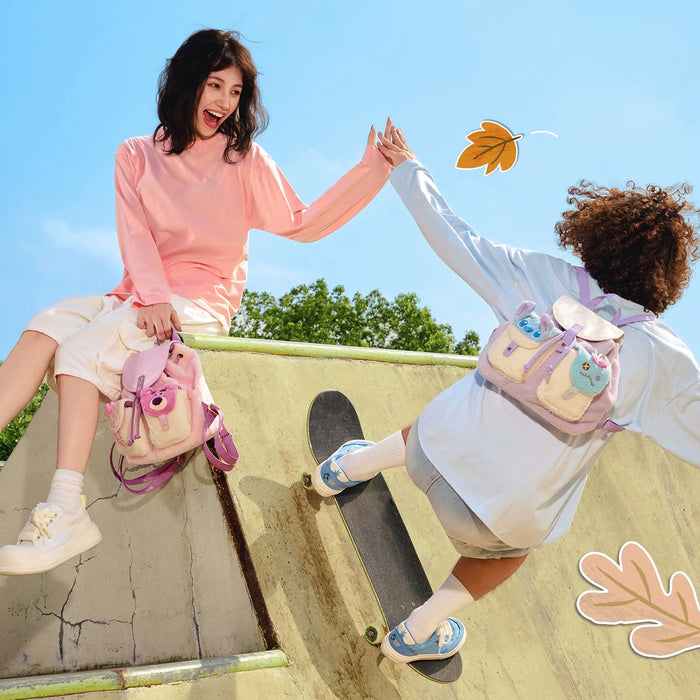 SHDS - 2025 Cute & Moving Fall Collection x Fluffy Stitch & Scrump Backpack (Release Date: Aug 26, 2025)