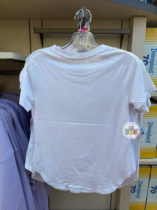DLR - 70th Anniversary Finale - Disneyland Marquee Rhinestone White T-shirt (Adult)