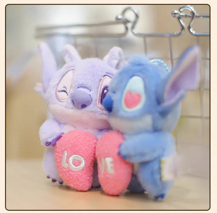 China Exclusive - Stitch & Angel ‘Love’ Keychains Set